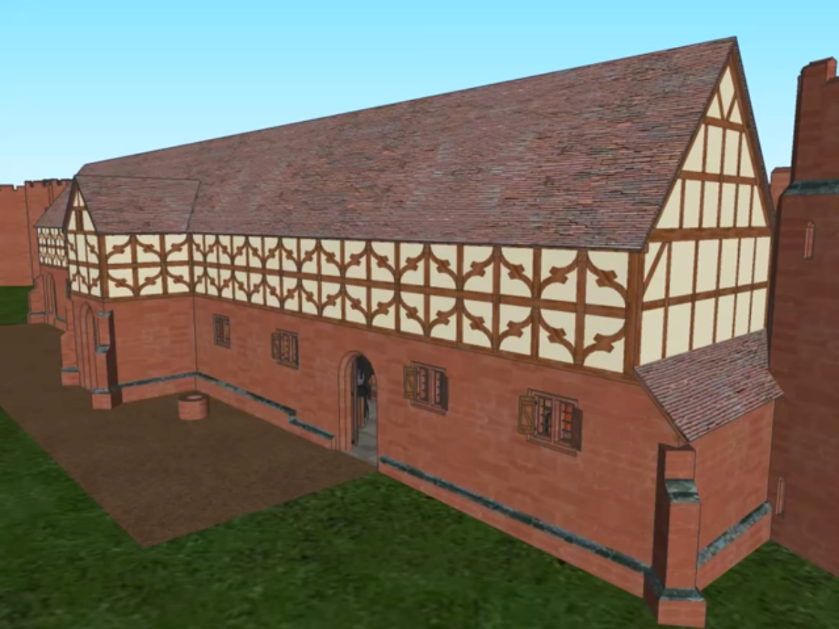 3D Model of Leicester's Stables, Kenilworth Castle