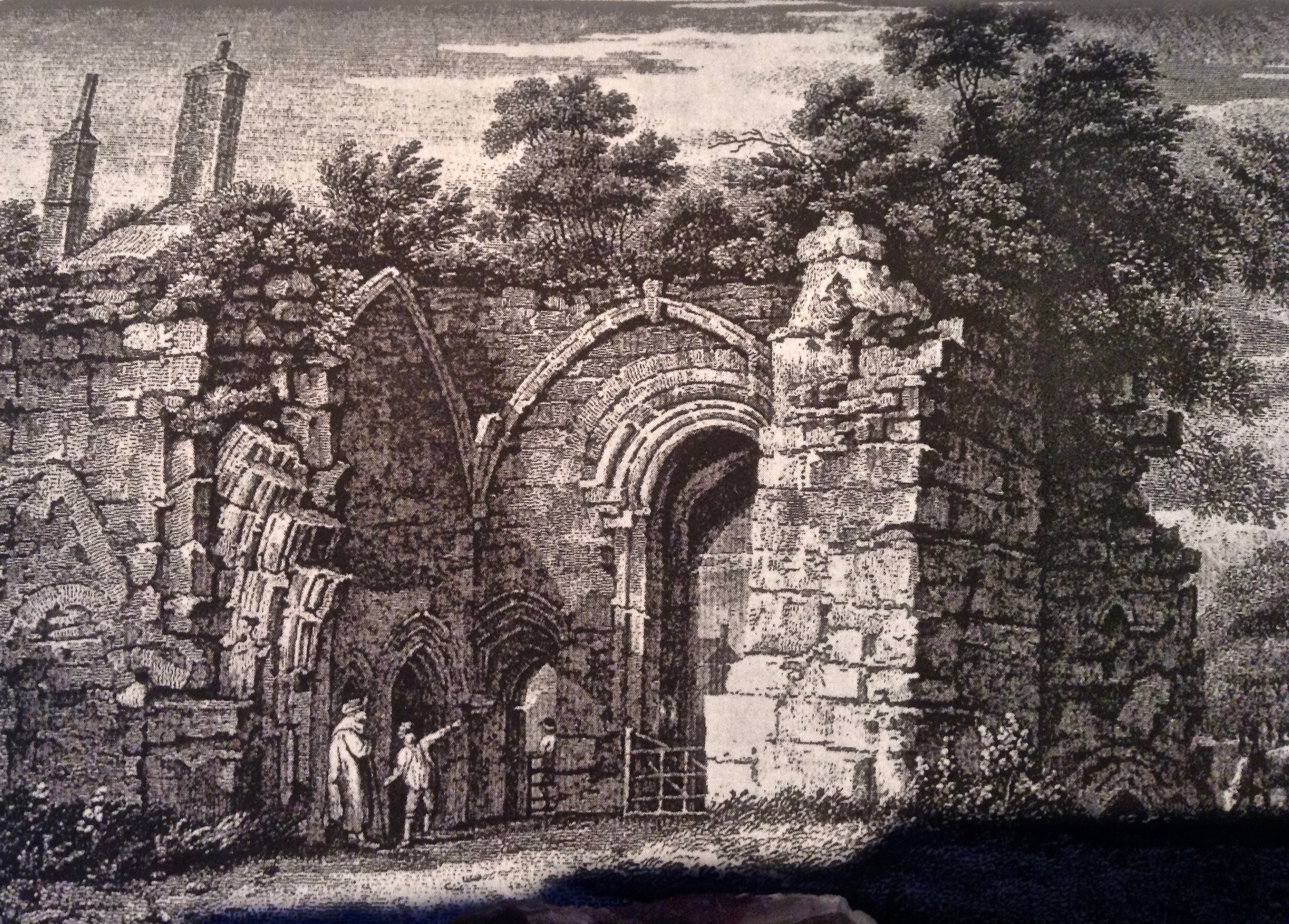 Engraving of the Tantara Gatehouse