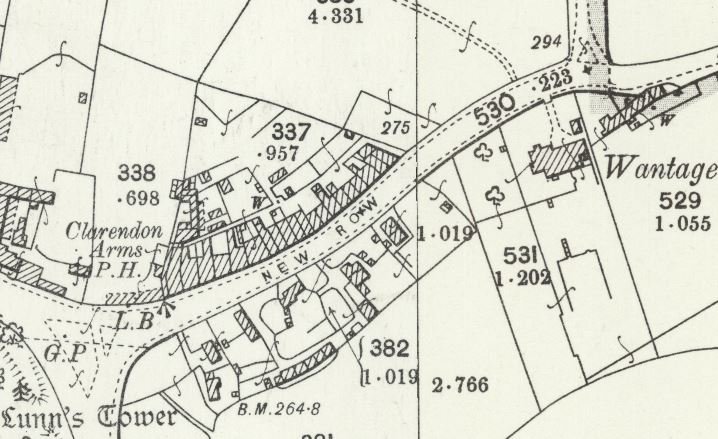 Map of 'New Row', OS 25-Inch 1892-1905