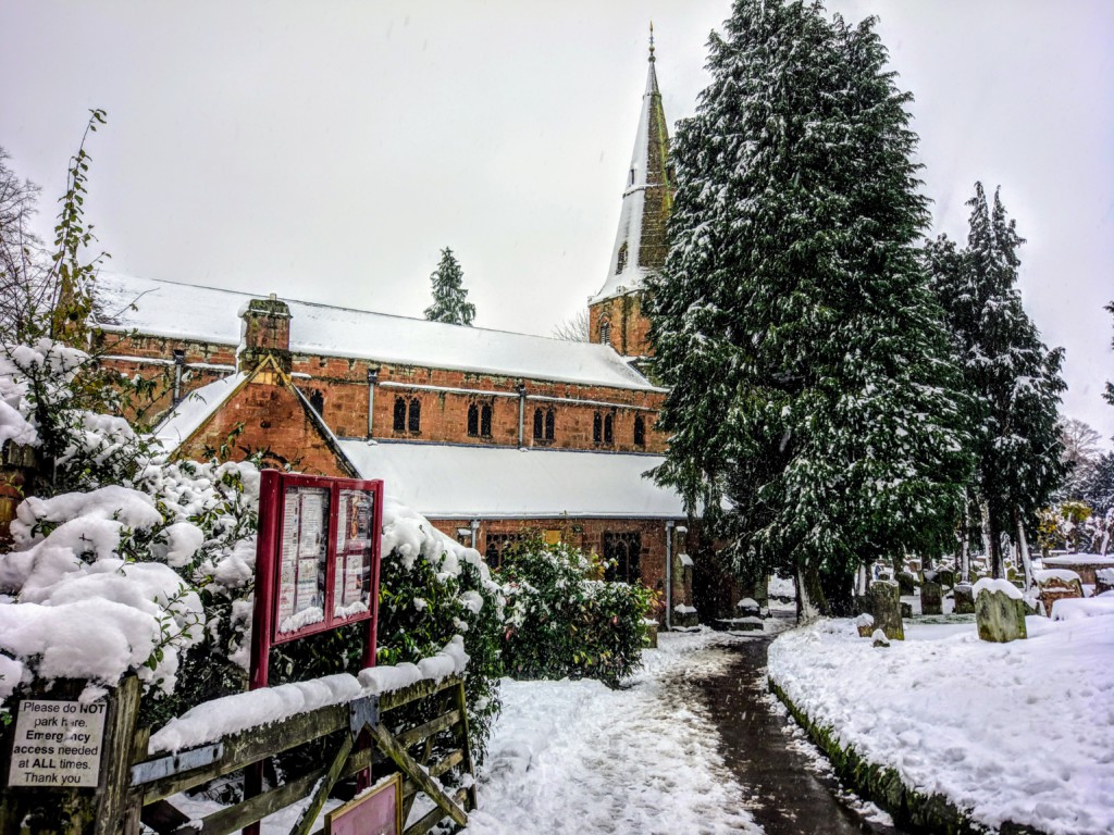 St Nicholas' Church in the snow, December 2017