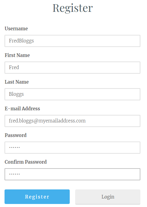 Registration Form