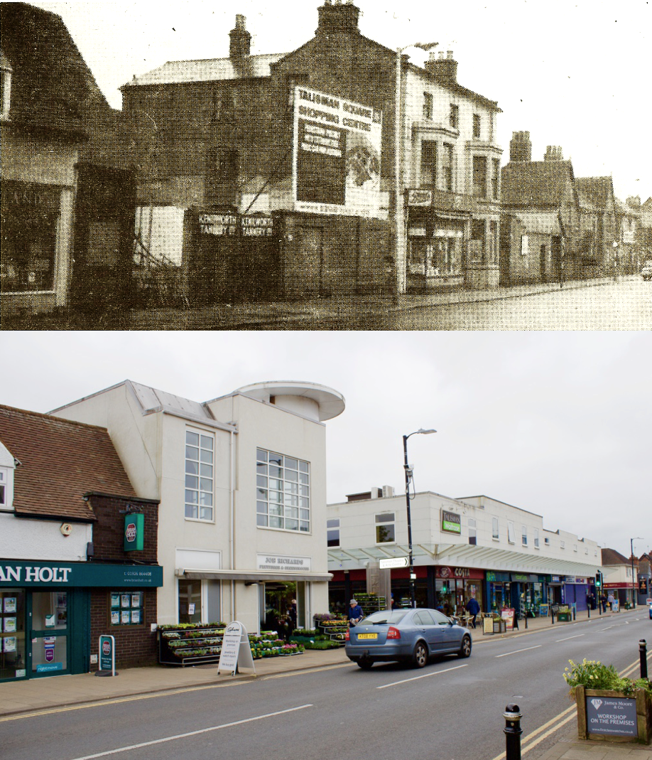 Tannery gates, Warwick Road, early 1965 - Then & Now