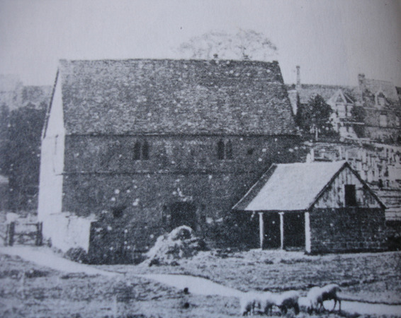 What may have been a 14thC Priory Hall, in the 19thC in a semi derelict state