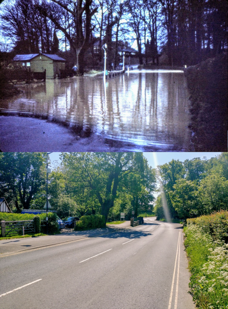 The Ford in Flood - Then & Now